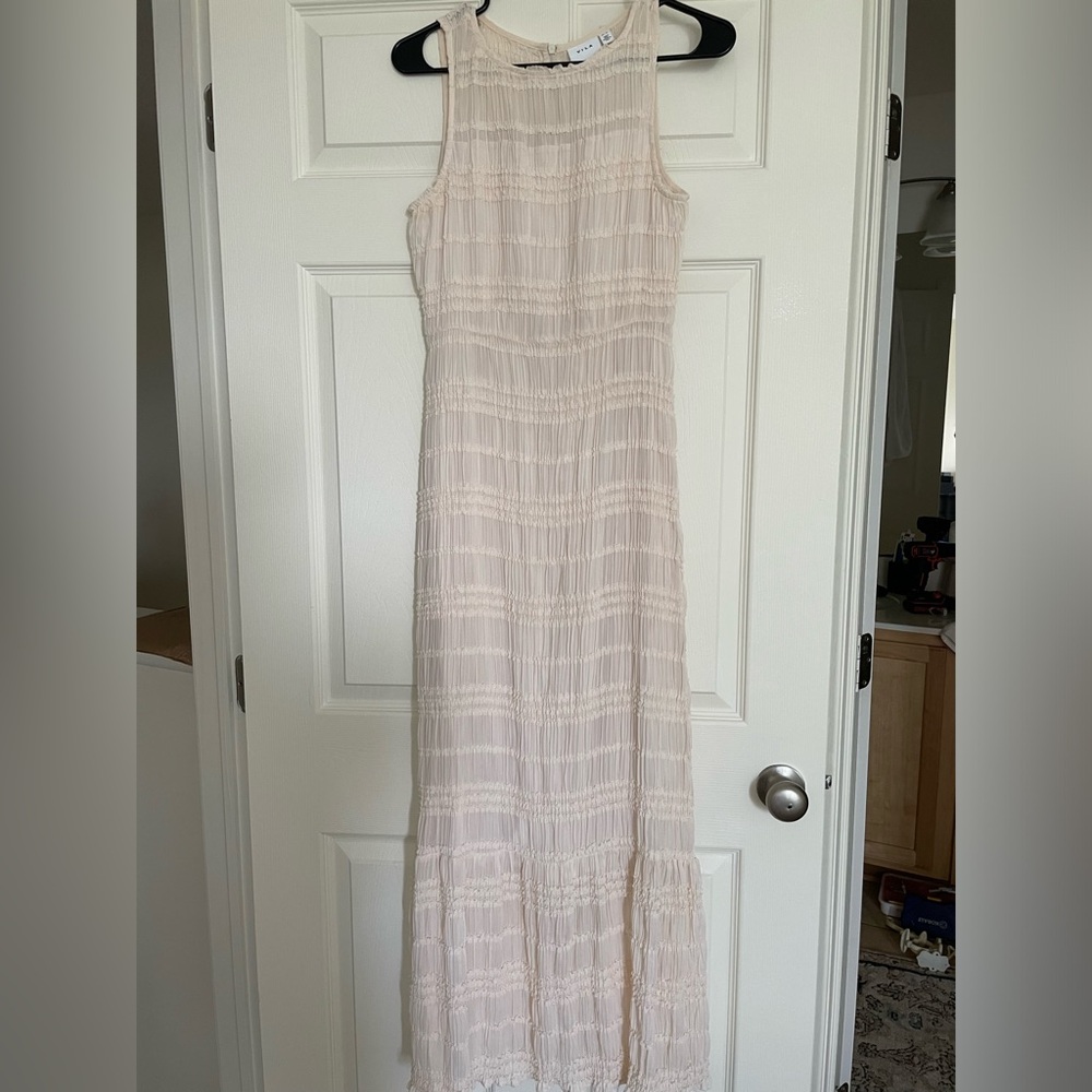 VILA CREAM MAXI DRESS